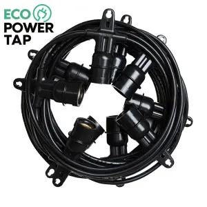 국산 스트링월드 줄조명 전등선 파티라이트 10M 블랙 연등선 오징어등 캠핑 야외 줄전구