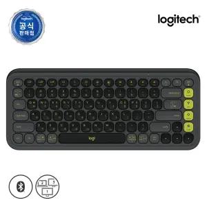 로지텍 코리아 POP ICON KEYS 블루투스 무선 키보드 블랙