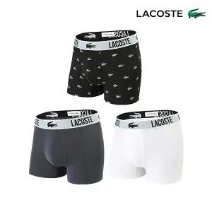[라코스테언더웨어][라코스테] 리사이클 폴리 남성 드로즈 B팩 3종