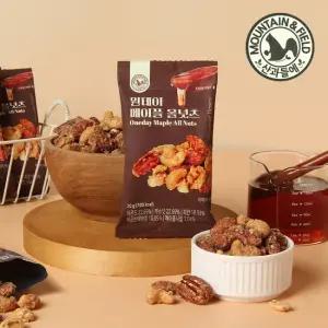 [산과들에] 오븐에구운 원데이메이플올넛츠 50봉 (고급견과류간식)