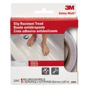 3M 논슬립 실내용 투명 7640 2.54cm x 4.57m/계/접착식/경사로/안/위험예방/화장실/테이프/계단/타일