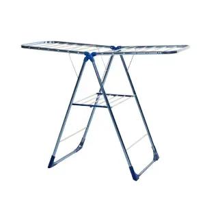 메탈블루 대형 빨래건조대 베란다 빨래걸이/이불 실외 수건 양말 아기옷 접이식 걸이 건조대 튼튼한 이동가