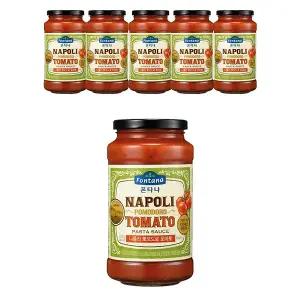 폰타나 나폴리 뽀모도로 토마토 파스타소스 600g, 6개