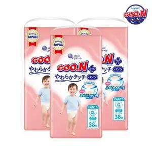 군 기저귀 플러스 소프트터치 팬티 특대형 XL) 38P x 3팩