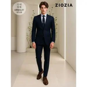 [하프클럽/지오지아]네이비 트윌조직 사계절 정장세트 (ABD5SB1201_ABD5SP1201_DNV)