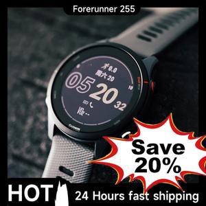 Garmin Forerunner 255 스포츠 스마트워치 46mm 1.3인치 컬러 스크린 14일 배터리 수명 4GB RAM NFC Blueto
