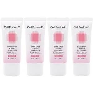 셀퓨전씨 잡티 토닝 썬스크린35ml x4개 기획세트 SPF50+ 톤업 선크림