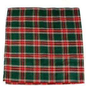 식탁보 정사각 체크패턴 크리스마스 면 테이블보 90x90cm 체크식탁보