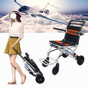 초경량 접이식 휠체어 여행 기내용 소형 노인 간이