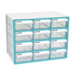 카파 스마트정리함 12단 민트 K14041-03 다용도함 사무용서랍함 사무용 서랍함 서류정리함