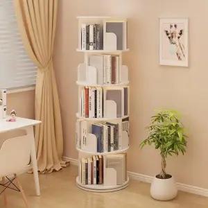 아트박스/마전동상회 5단 원형책장 회전형 틈새책장