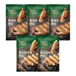 lTVl비비고 통새우만두 200G X 3개+비비고 통오징어만두 200G X 2개