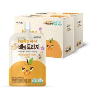 헬로아이 아기 배도라지즙 유아 어린이 주스 음료 80ml 20팩