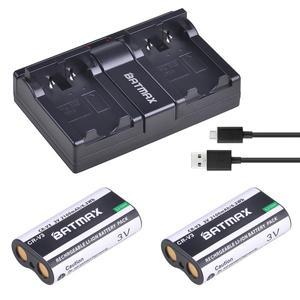CR-V3 2200mah 리튬 이온 카메라 배터리 + Kodak DX6340 C360 C433 D4104 C875 용 충전기