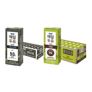 매일두유 검은콩 190ml, 24개 + 렌틸콩 190ml ,24개