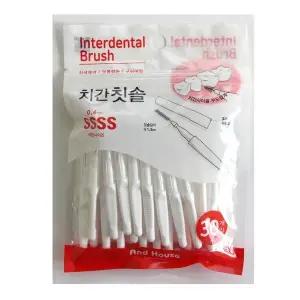 덴탈 프리미엄 치간칫솔 대용량 30p I형(SSSS) 작은사이즈 0.4mm