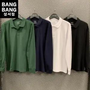 [뱅뱅] HC04 봄가을남성카라 긴팔 면 티셔츠 남성 간절기 쿨필링 베이직 카라 긴팔 (S18885281)