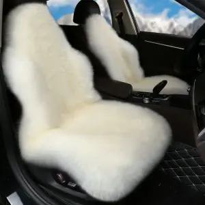 천연 양모 카시트 차량용 양털 시트커버 겨울용 양털방석