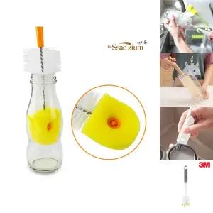 컵 젖병 세척솔/원형/브러쉬/컵수세미/페트병솔/설거지용/긴브러쉬/보온병솔/텀블러브러쉬/병솔/설겆이솔