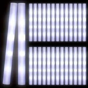 LED봉 야광봉 응원봉 1530개 화이트 LED 폼 스틱 라이트 업 배턴 캠핑 글로우 40cm 어두운 파티 에 깜박이