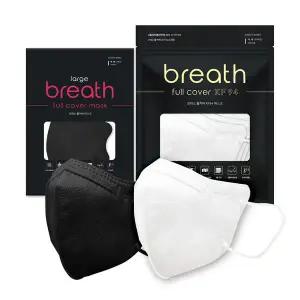 테온셀 브레스 풀커버 KF94 마스크 150매/100매 새부리형/대형/AD/블랙/화이트