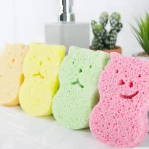 예꼬맘 아기 유아 셀룰로오스 목욕 스펀지 타올 8개 BNS