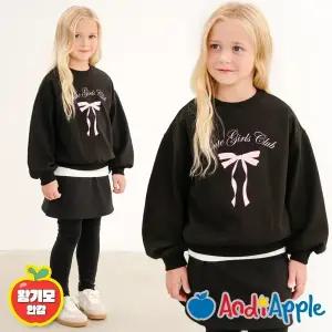 [앤디애플] 큐티리본왕기모맨투맨티셔츠