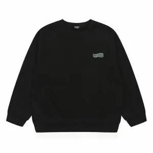 [보리보리/에꼴리에]여아 기모 소녀 일러스트 레이어드 맨투맨 티셔츠 21D0455_BK