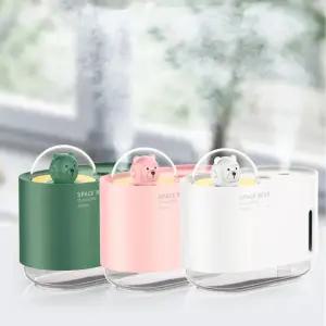 NEO2M 스페이스 베어 미니 가습기 USB 저소음 LED 무드등 소형 가습기 M318
