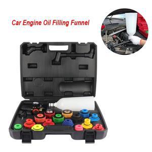 자동차 엔진 오일 필터 깔때기 어댑터, 충전 세트, 오프셋, 급유 도구, 8 개, 15 20