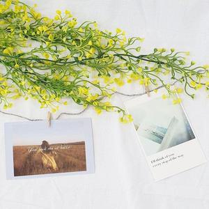 담쟁이넝쿨 노랑 소형 등나무 인테리어조화 등꽃 인조넝쿨 벽장식 컬러