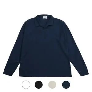 [모로엠] 4컬러 심플한 모던 브이넥 카라 긴팔티 HIT-KAA-Q010