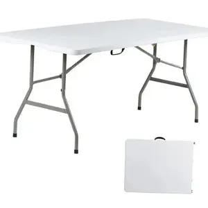 브로몰딩 야외 테이블 포장마차 플라스틱 행사용 브로몰딩 접이식 테이블 가든 다용도 화이트 휴대용