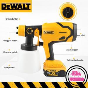 800ML 휴대용 무선 페인트 분무기 고출력 자동차 및 가구 스프레이 건 DEWALT 배터리와 호환
