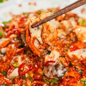 백년찬방 통영 생 굴무침 350g 술안주 캠핑 밀키트 반찬 집밥