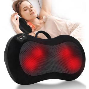 를 위한 리르콘 시아츠 백 마사지기, 히트 무선 휴대용 등 및 목 남성 여성을 홀리데이 선물용 허리 전기 마사지 베개 3D 반죽 포함