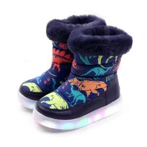 풋풋 다이노소어 LED 패딩부츠 털부츠 방한신발