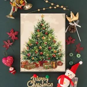 성탄일 그림그리기 크리스마스트리 유화그리기세트 유화