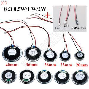 초박형 스피커 W/ MX 듀퐁 라인 1.25 터미널 2x8 32 옴 8R 0.5W 직경 50 mm