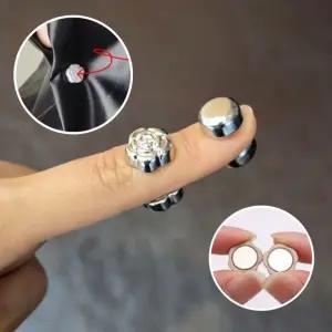 셔츠 자석 악세사리 마그네틱 숄 브로치 버클 여밈 옷정리 매너 홀더 고정 옷깃 스카프핀 2p