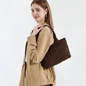 [라일리] Rly 스웨이드 토트백 숄더백 여성 데일리 세무 가방  42567672)