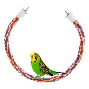 [골드스마일]앵무새 컬러 횃대 장남감 그네 휴식공간 1P 80cm 로프횃대 면횃대