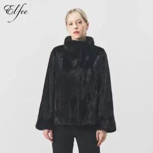 [NS홈쇼핑]진도엘페 풀스킨 휘메일 밍크 후드재킷 블랙 (EJ12)[35582855]