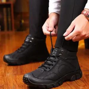 남성 털 부츠 키높이 발목 겨울 남성 방한 부츠 방한화 운동화 트레킹화 등산화 신발 털신