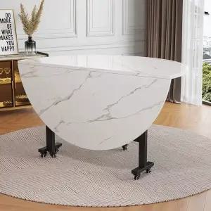 접이식이동식탁자 식탁 대형 탁자 원형 룰렛 확장형 다기능