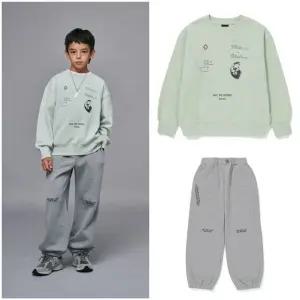 [갤러리아] (블루테일)아크라인 민트 맨투맨바지 상하세트(AZH7TS02MT/7PT02MG)