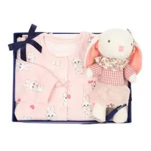 [갤러리아] (압소바출산,백일,돌유아내의세트)투비내의+엘리막대딸랑이세트(A1A-303D2)