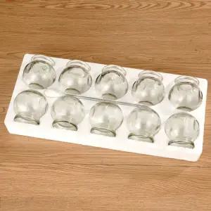 불부항 유리컵 한방 개선용 유리부항컵 단지 낱개 알콜부항 온열