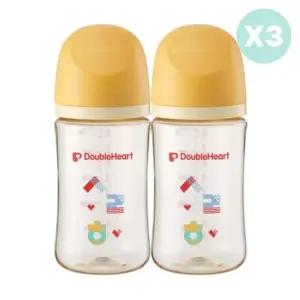 더블하트 아기 분유 수유 젖병 6개 젖꼭지 6개 한글