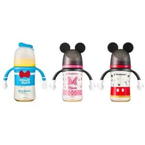 더블하트 디즈니 핸들 귀여운 젖병 휴대용 240ml 3개